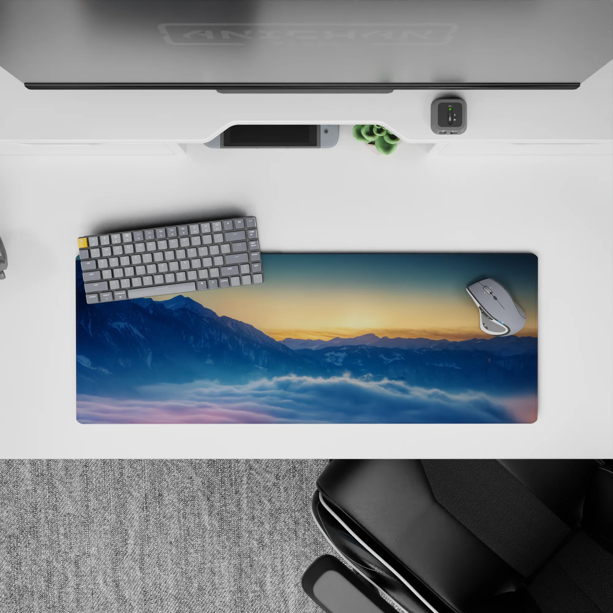 Nature Landscapes Deskmat | Mousepad | Deskpad - Mountain Dawn