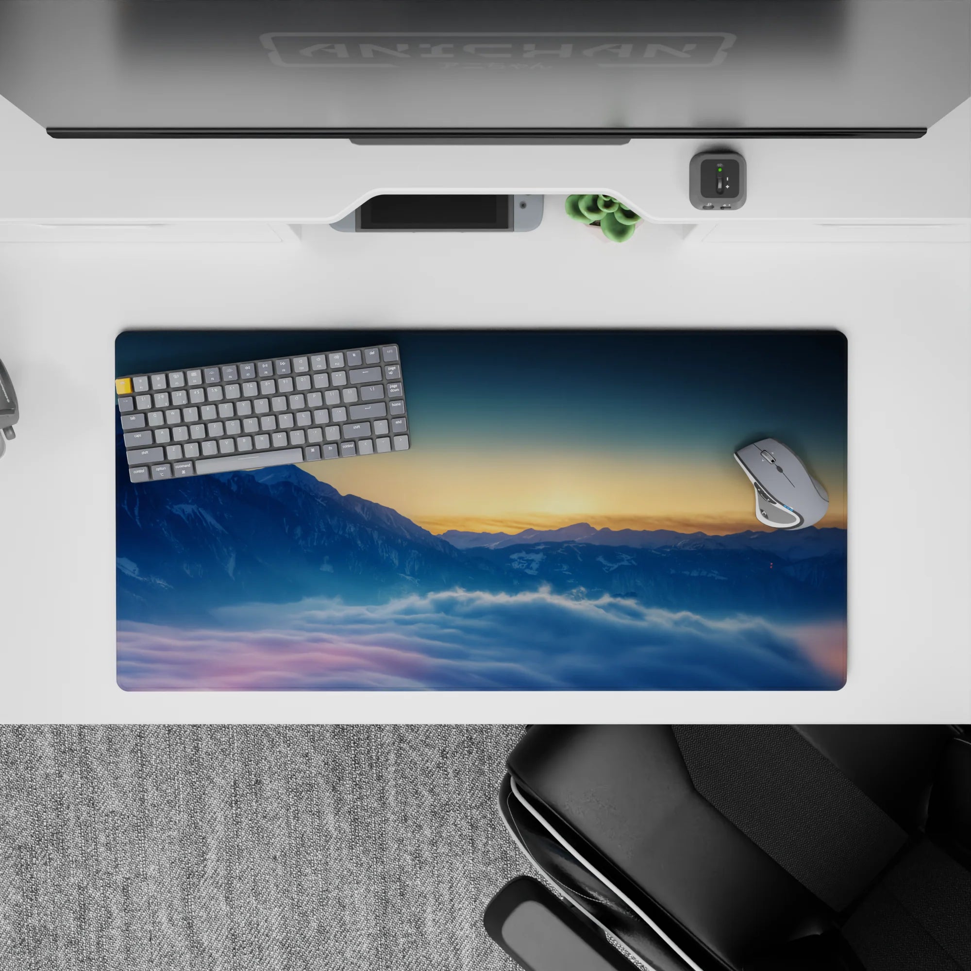 Nature Landscapes Deskmat | Mousepad | Deskpad - Mountain Dawn