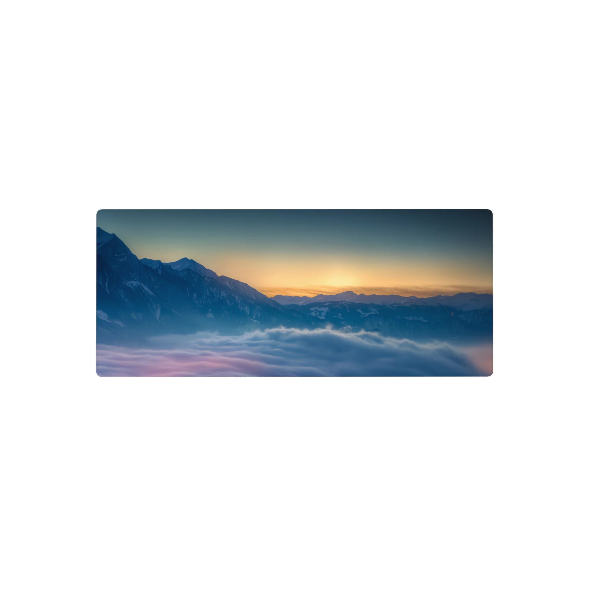 Nature Landscapes Deskmat | Mousepad | Deskpad - Mountain Dawn