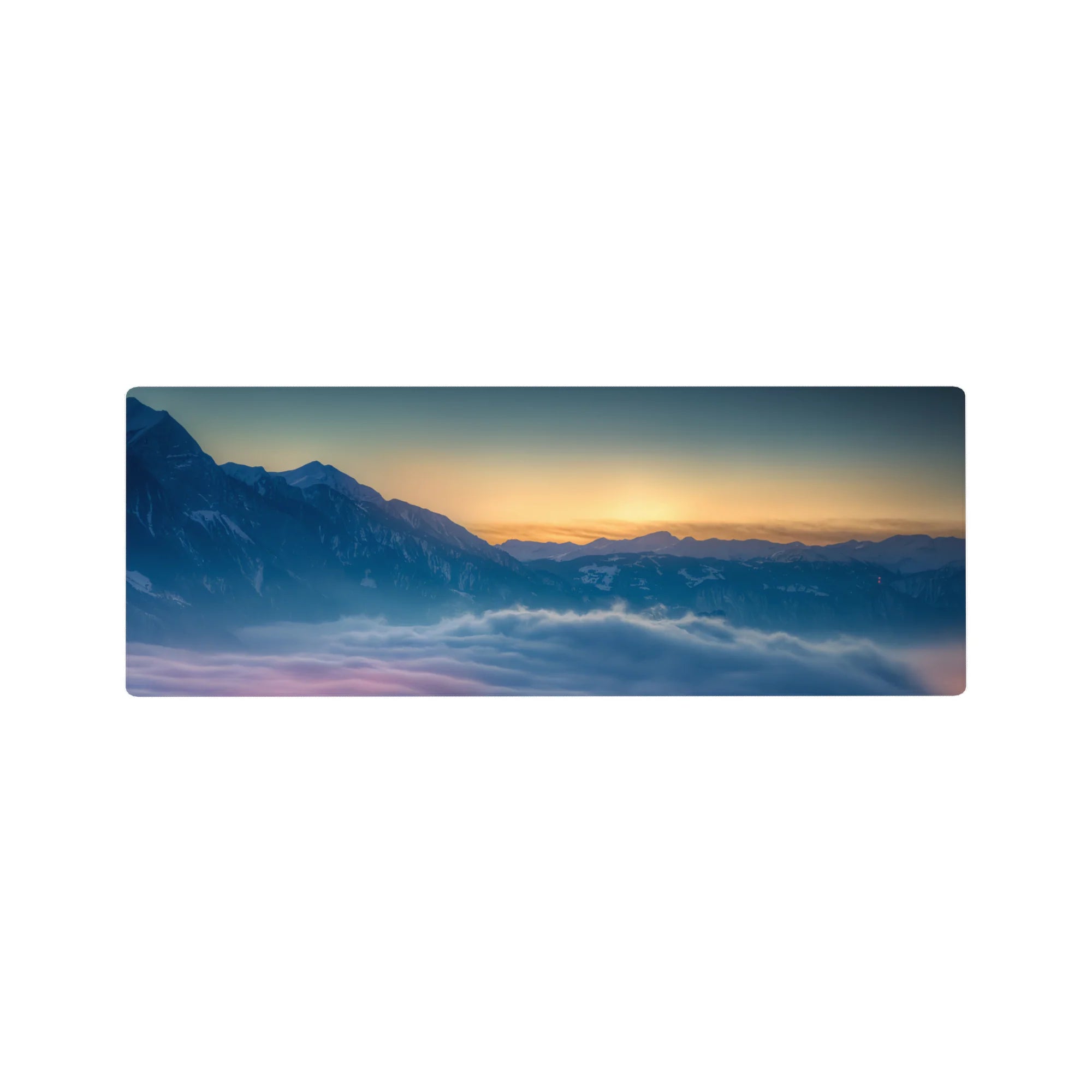 Nature Landscapes Deskmat | Mousepad | Deskpad - Mountain Dawn