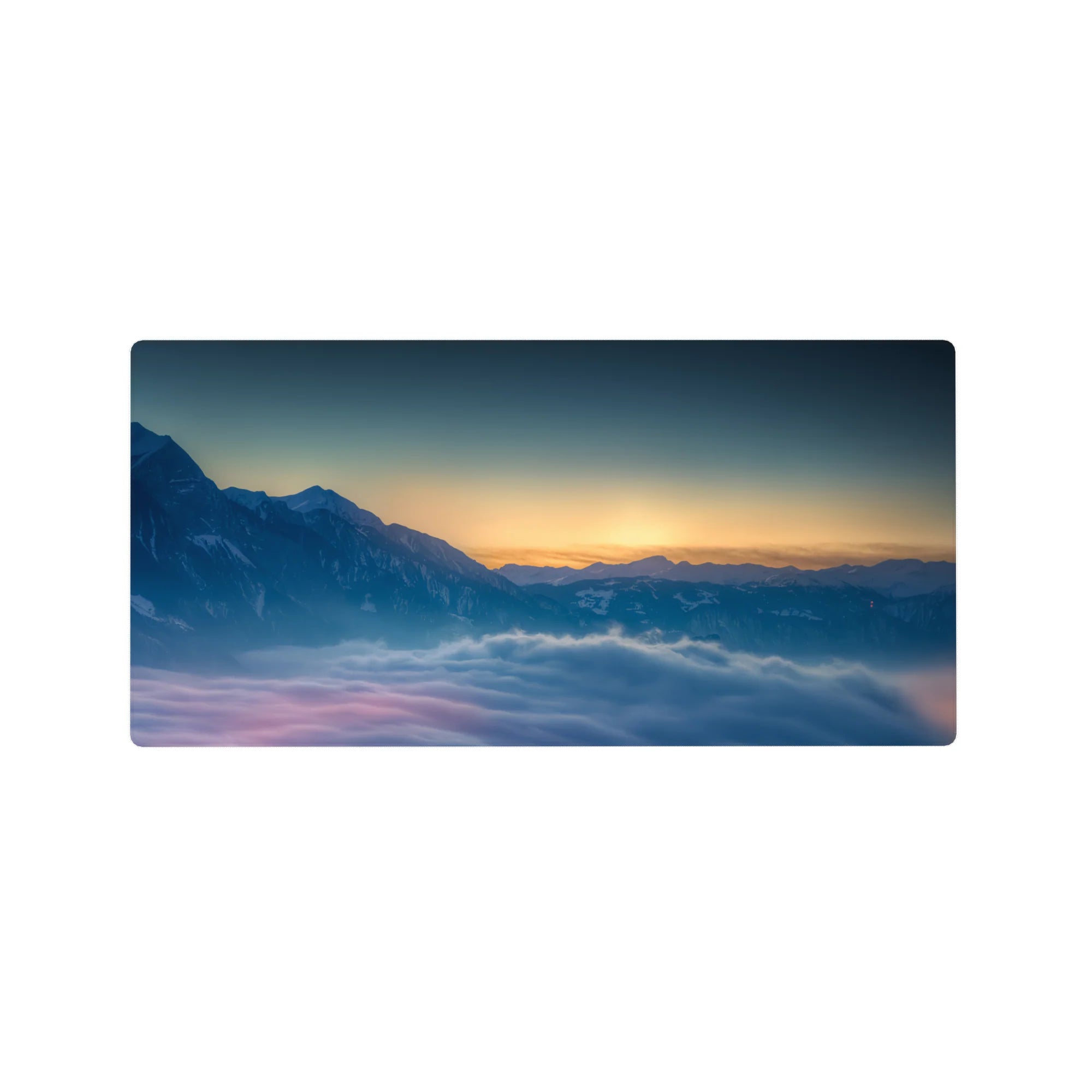 Nature Landscapes Deskmat | Mousepad | Deskpad - Mountain Dawn