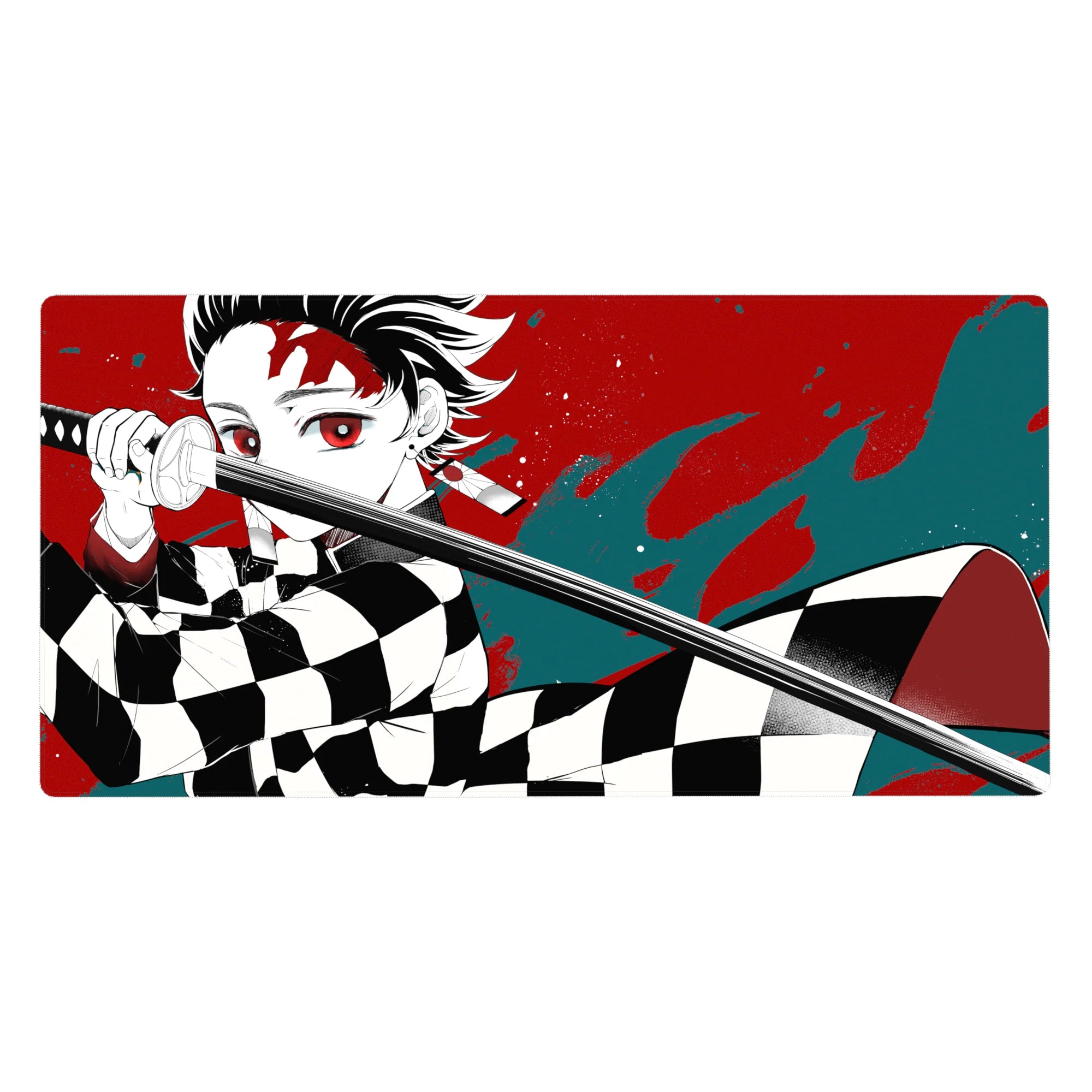 Demon Slayer Deskmat | Mousepad | Deskpad - Crimson Resolve - AniChan