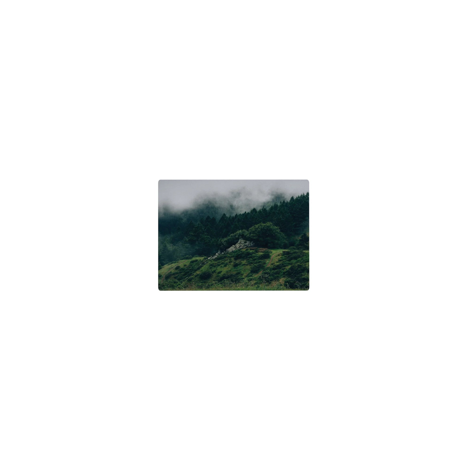 Nature Landscapes Deskmat | Mousepad | Deskpad - Misty Highlands