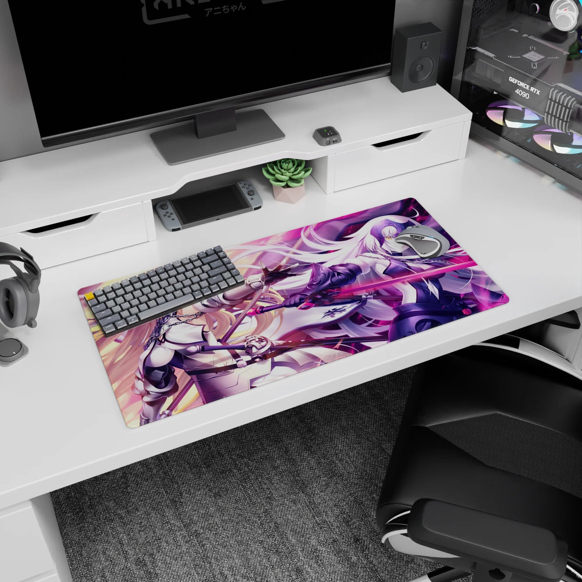 Fate Grand Order Deskmat | Mousepad | Deskpad - Dual Flames of Jeanne - AniChan