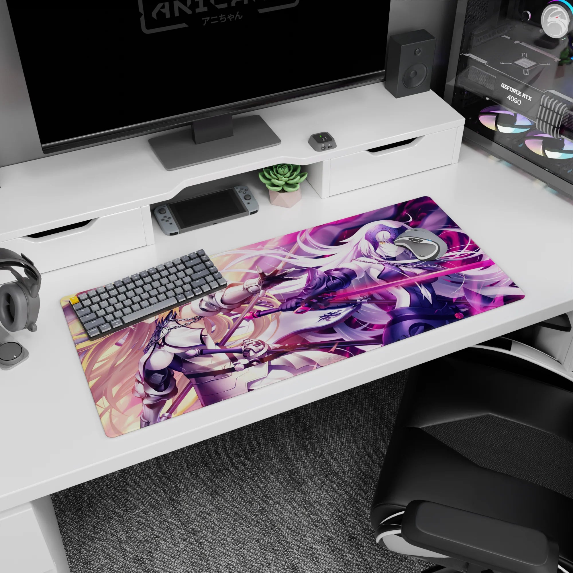 Fate Grand Order Deskmat | Mousepad | Deskpad - Dual Flames of Jeanne - AniChan