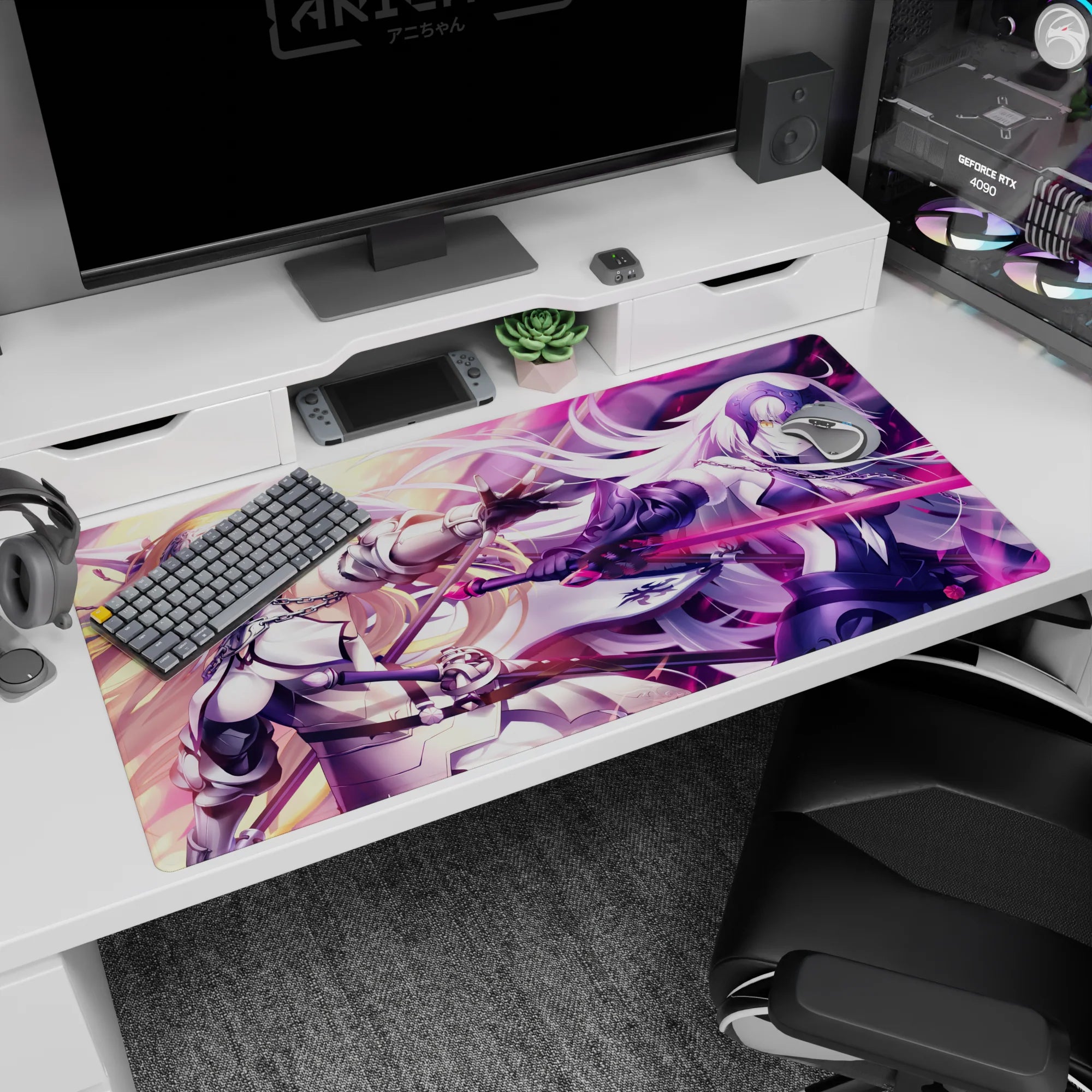 Fate Grand Order Deskmat | Mousepad | Deskpad - Dual Flames of Jeanne - AniChan