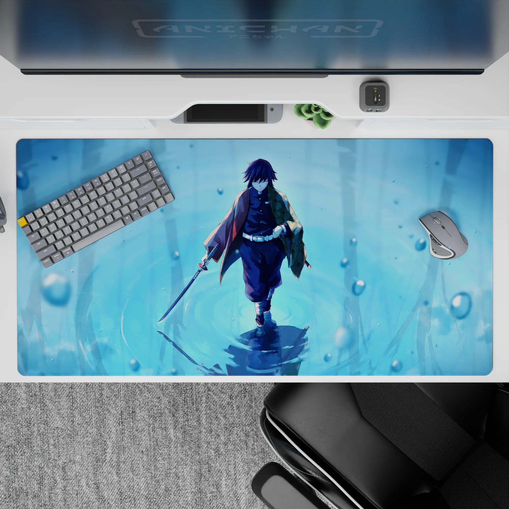 Demon Slayer Deskmat | Mousepad | Deskpad - Calm Before the Torrent - AniChan