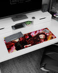 Demon Slayer Deskmat | Mousepad | Deskpad - Fiery Sibling Fury - AniChan