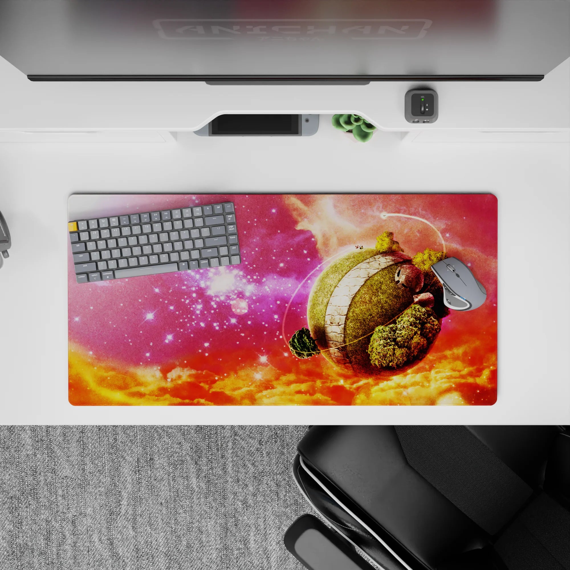 Dragon Ball Deskmat | Mousepad | Deskpad - King Kai’s Cosmic Retreat - AniChan