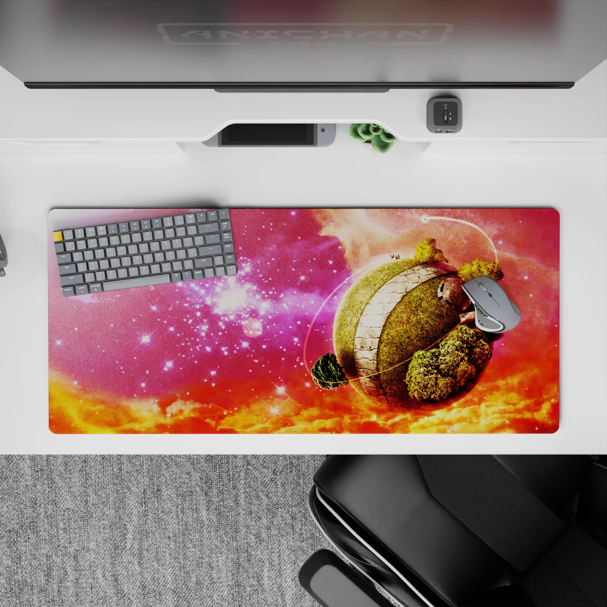 Dragon Ball Deskmat | Mousepad | Deskpad - King Kai’s Cosmic Retreat - AniChan