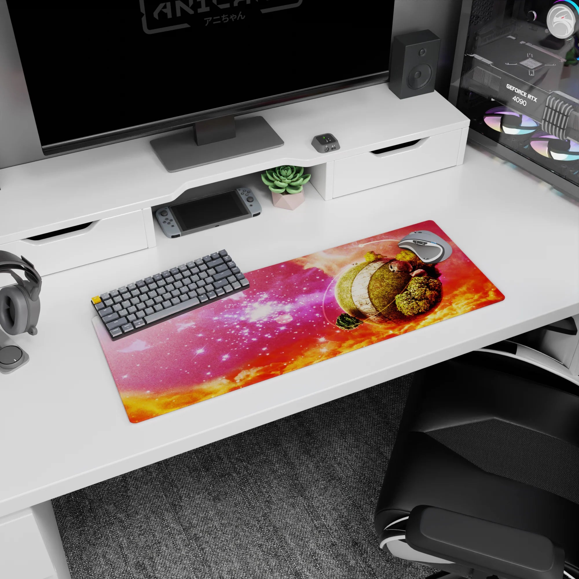 Dragon Ball Deskmat | Mousepad | Deskpad - King Kai’s Cosmic Retreat - AniChan