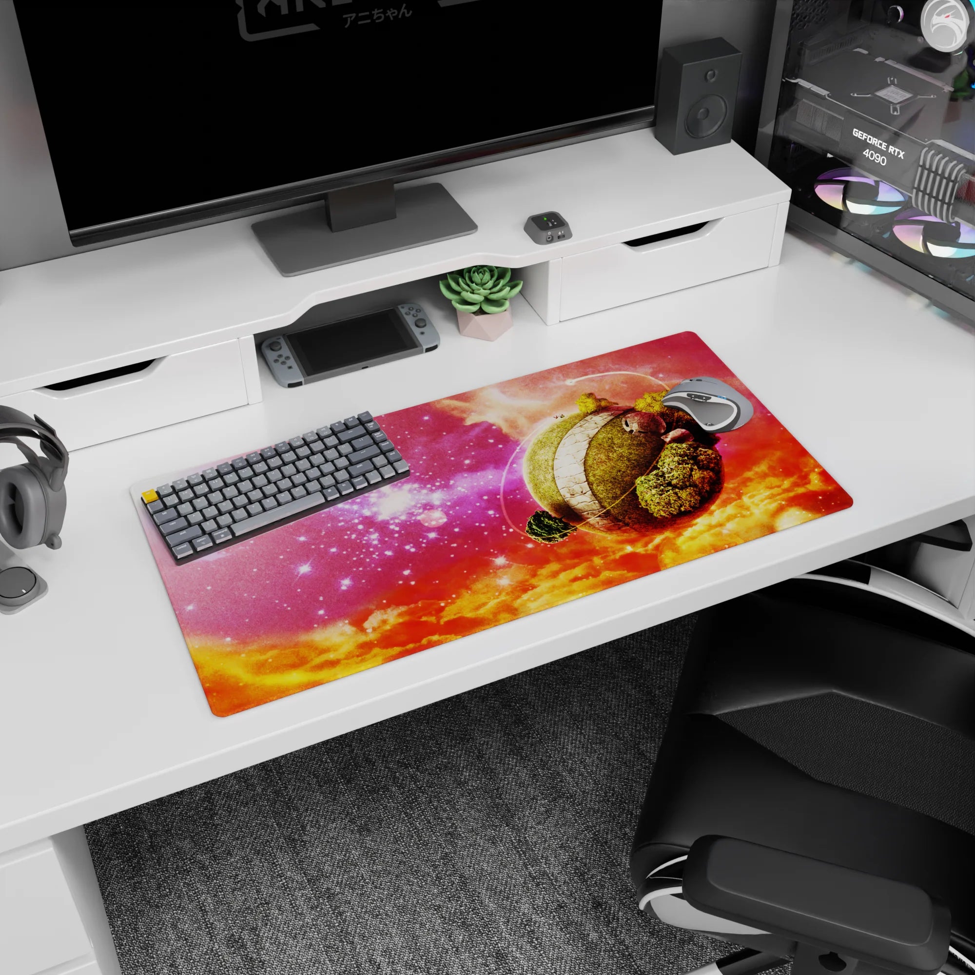 Dragon Ball Deskmat | Mousepad | Deskpad - King Kai’s Cosmic Retreat - AniChan