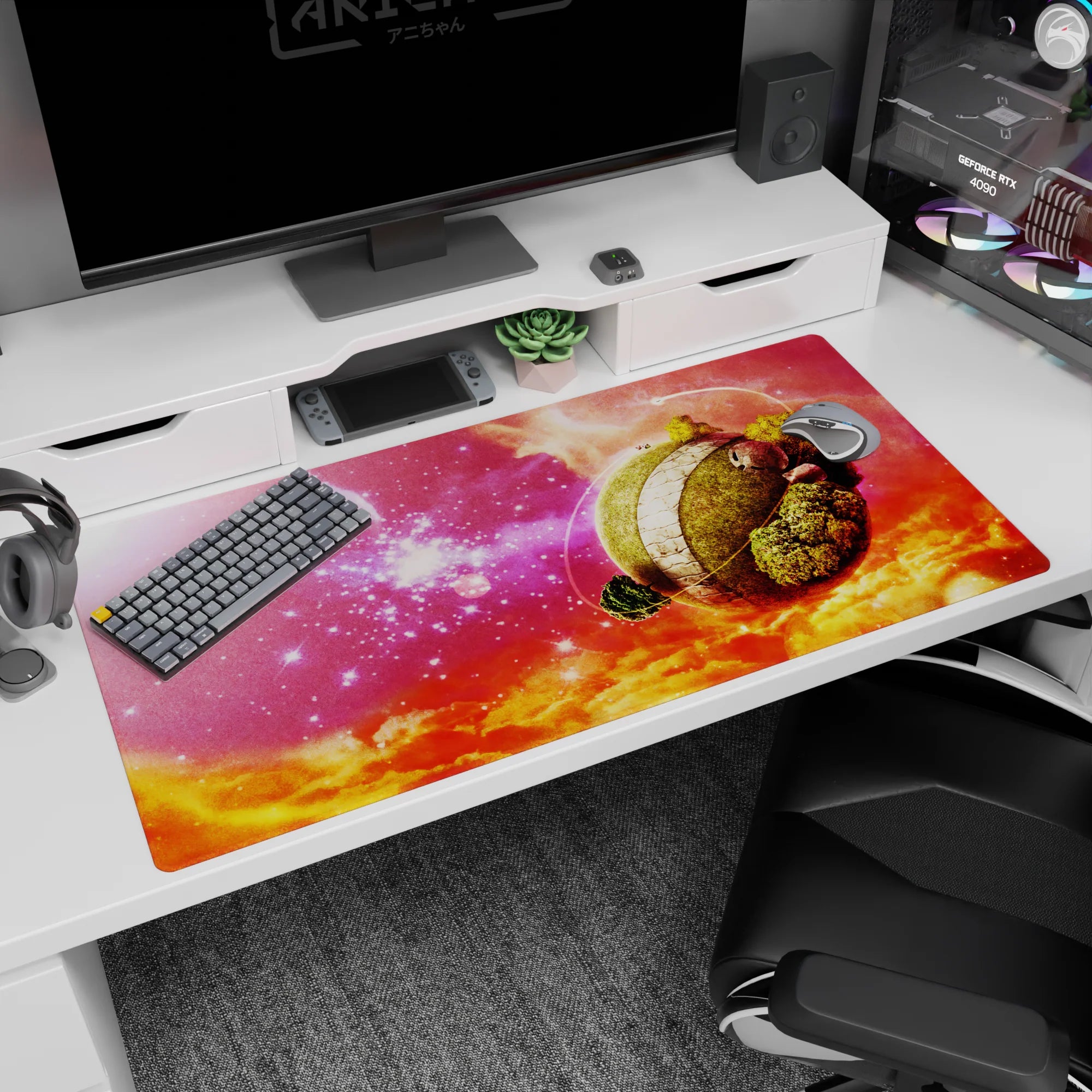 Dragon Ball Deskmat | Mousepad | Deskpad - King Kai’s Cosmic Retreat - AniChan