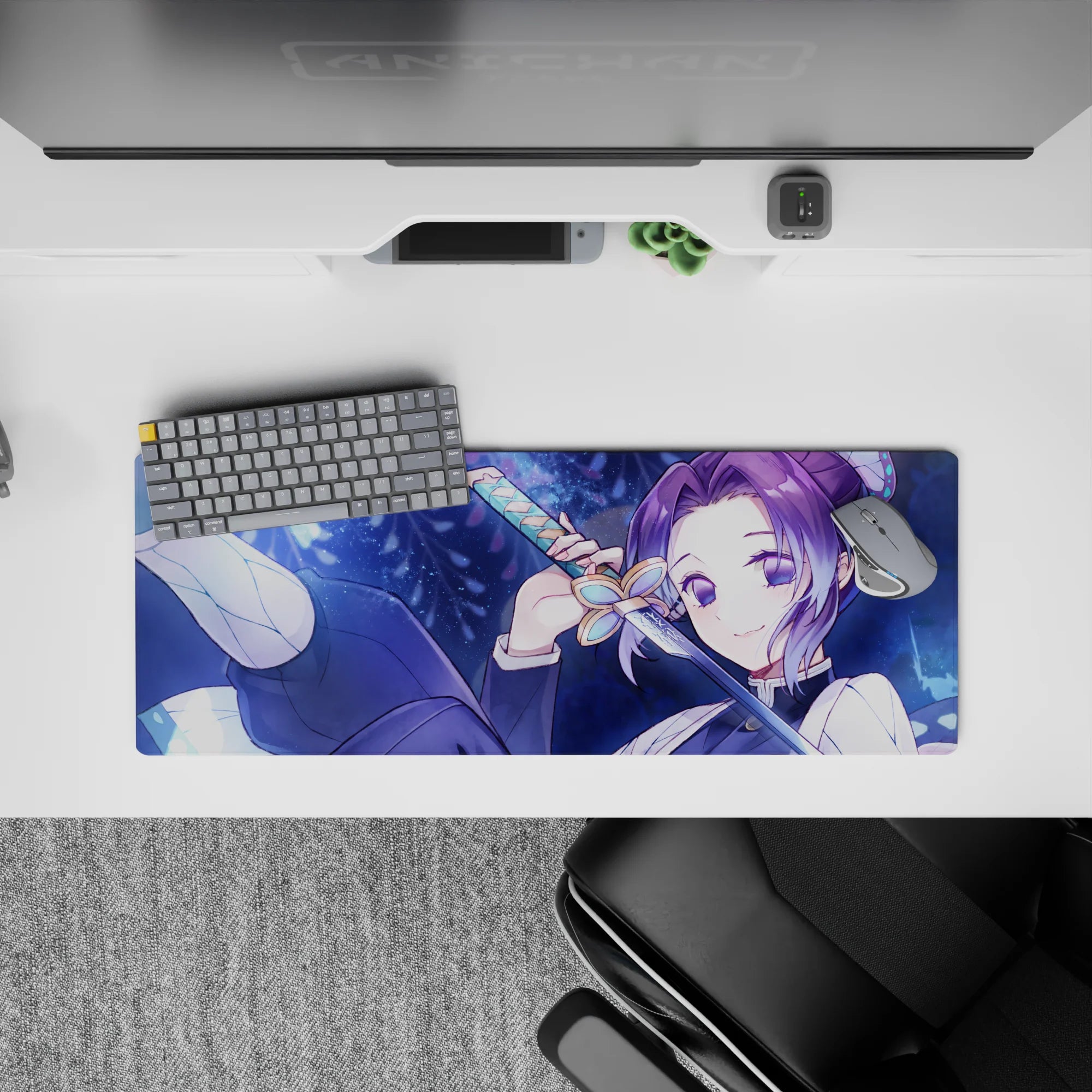 Demon Slayer Deskmat | Mousepad | Deskpad - Shinobu’s Midnight Grace - AniChan