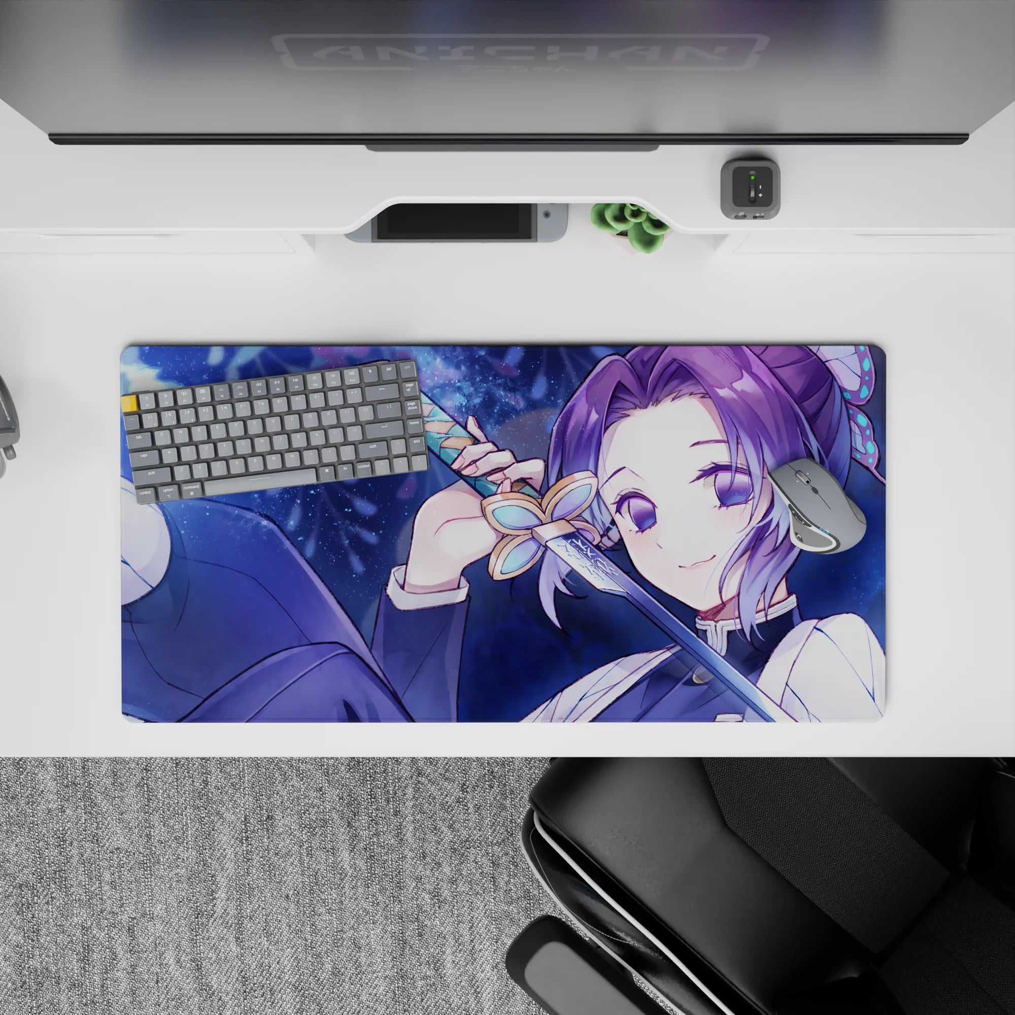 Demon Slayer Deskmat | Mousepad | Deskpad - Shinobu’s Midnight Grace - AniChan