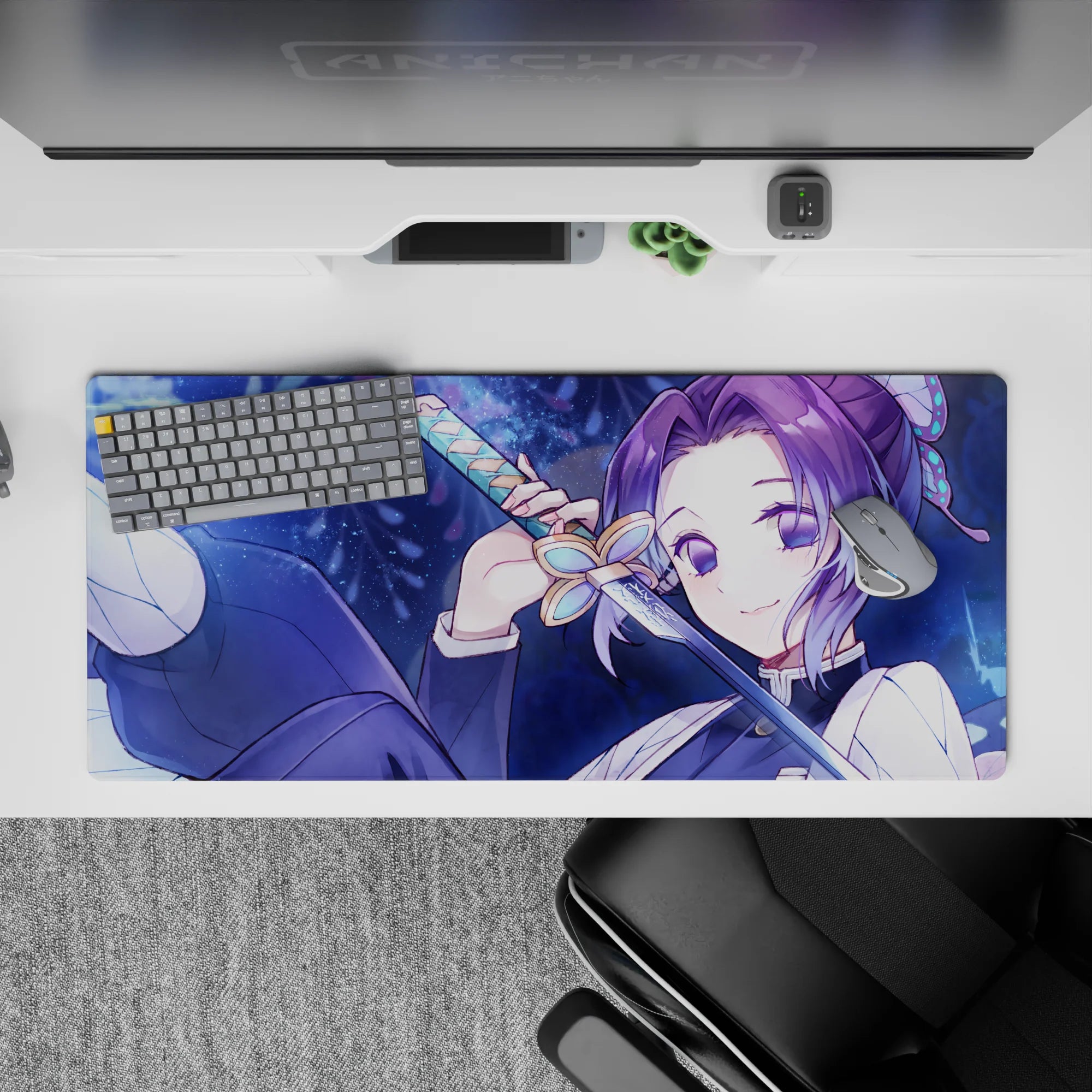 Demon Slayer Deskmat | Mousepad | Deskpad - Shinobu’s Midnight Grace - AniChan