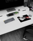 Naruto Kakashi Hatake anime mouse pad 14x10 inches, half-shadow face with glowing Sharingan eye.
