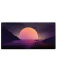 Retrowave - Vaporwave Deskmat | Mousepad | Deskpad - Twilight Grid Horizon - AniChan