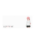 Tonikaku Kawaii anime girl mouse pad, minimalist Japanese title, 28x12 inches.