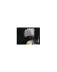 Classic anime mouse pad 14x10 inches with Kakashi Hatake portrait, crisp print, gaming desk accessory.