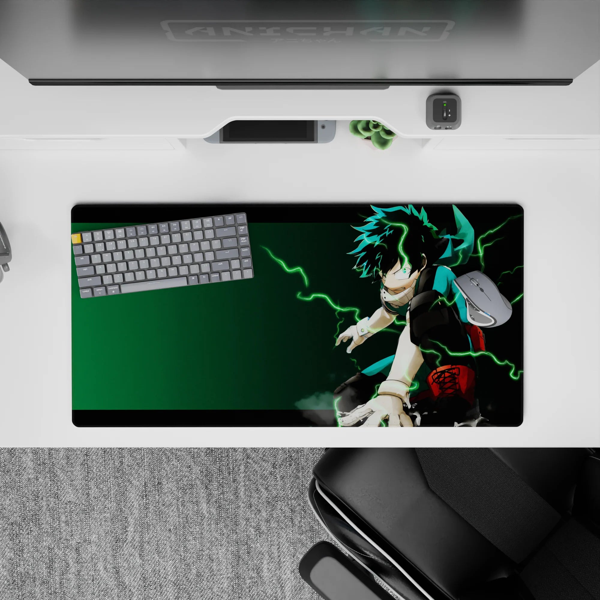 My Hero Academia Deskmat | Mousepad | Deskpad - Emerald Power Surge - AniChan