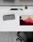 Vector Landscapes Deskmat | Mousepad | Deskpad - Temple Serenity