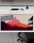 Vector Landscapes Deskmat | Mousepad | Deskpad - Temple Serenity