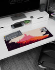 Vector Landscapes Deskmat | Mousepad | Deskpad - Temple Serenity