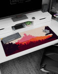 Vector Landscapes Deskmat | Mousepad | Deskpad - Temple Serenity