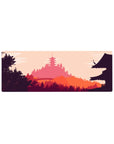 Vector Landscapes Deskmat | Mousepad | Deskpad - Temple Serenity