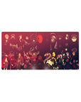 Naruto Shippuden Akatsuki group anime mouse pad 32x16 inches with red cloud pattern lineup.
