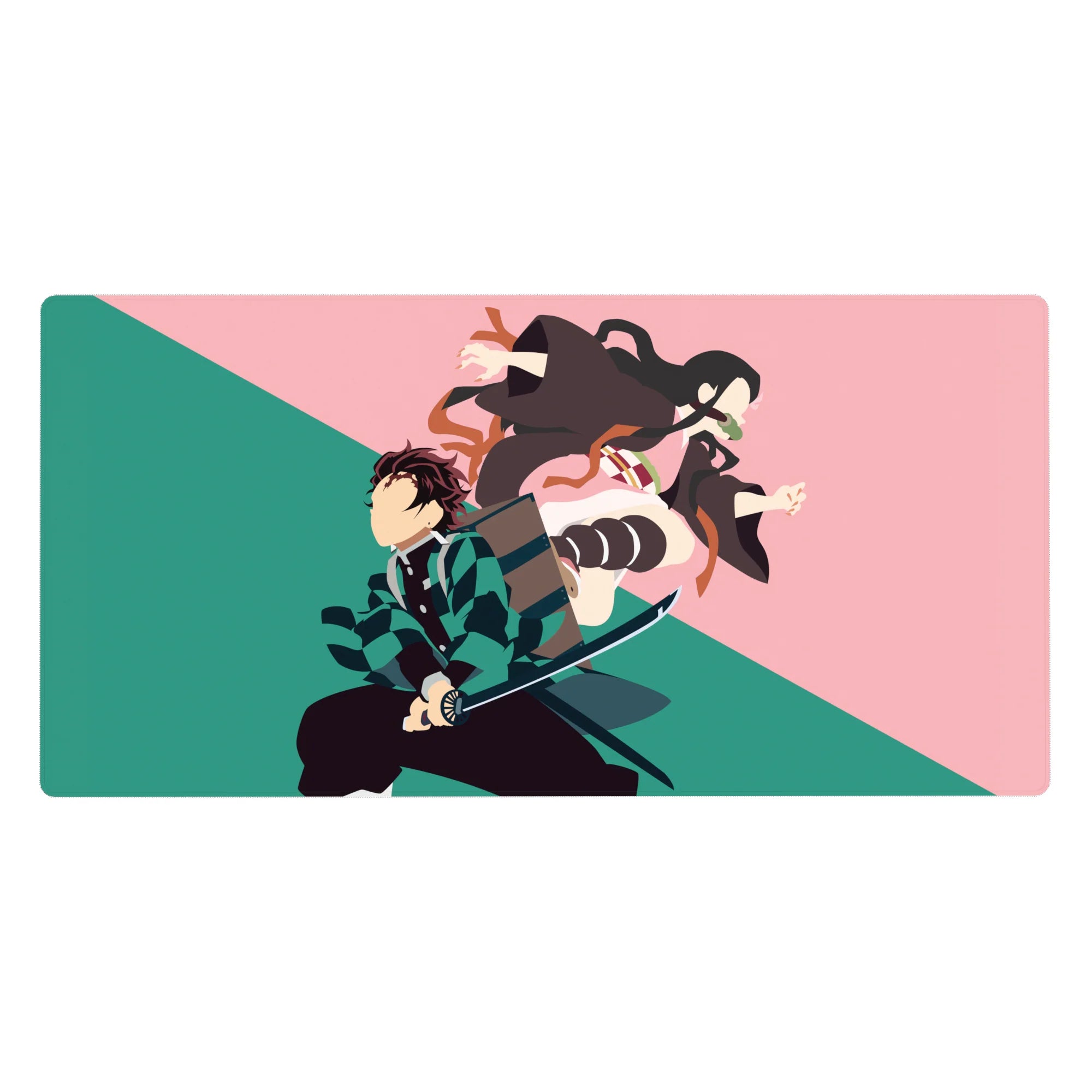 Demon Slayer Deskmat | Mousepad | Deskpad - Sibling Shadows - AniChan