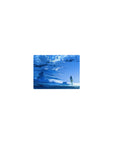 Classic anime mouse pad 14x10 inches with shoreline scene, lone girl, vast sky, and water reflections.