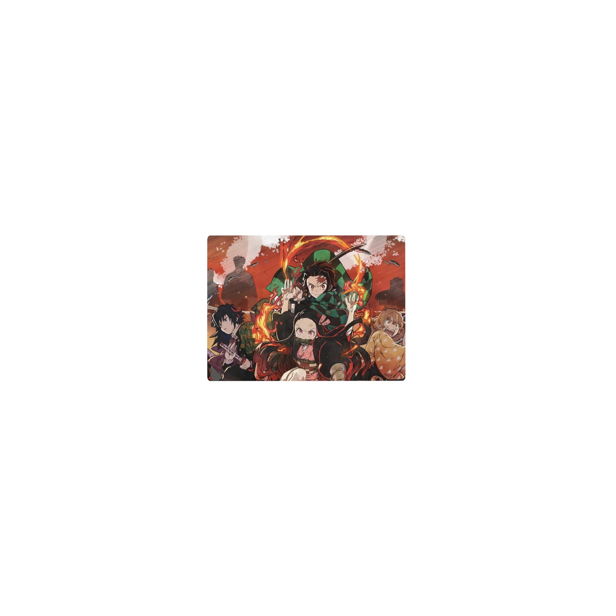 Demon Slayer Deskmat | Mousepad | Deskpad - Flames of the Demon Slayers - AniChan