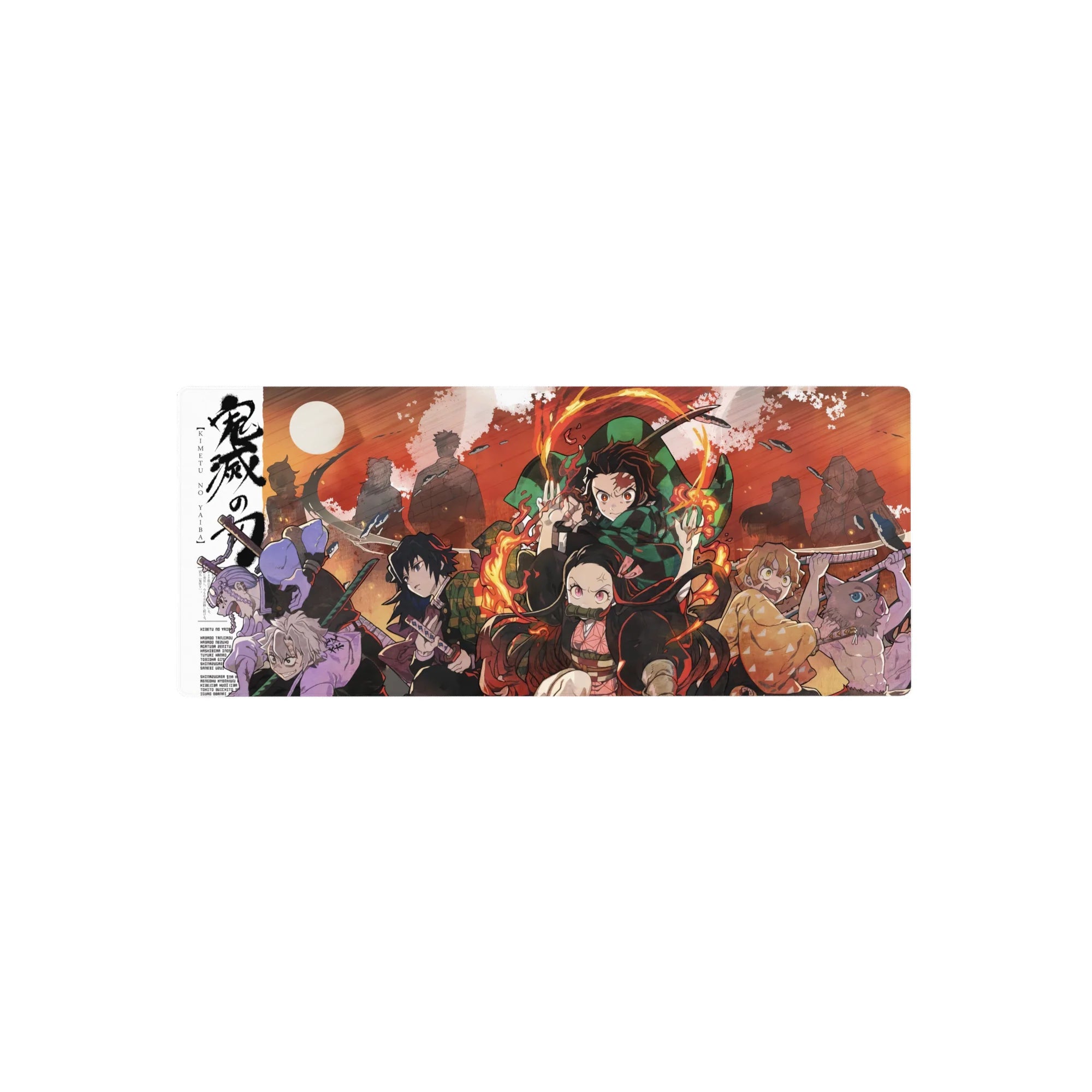 Demon Slayer Deskmat | Mousepad | Deskpad - Flames of the Demon Slayers - AniChan