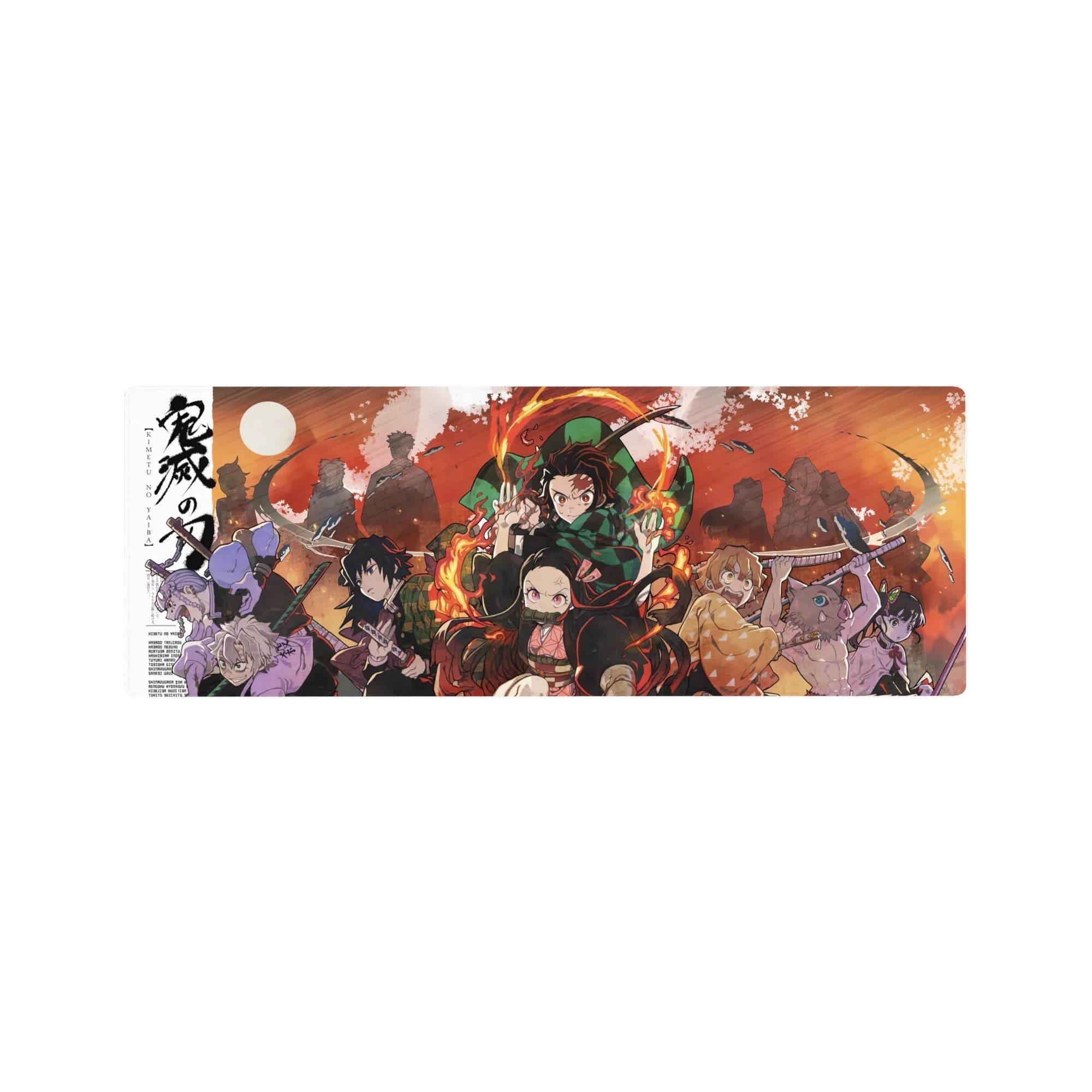 Demon Slayer Deskmat | Mousepad | Deskpad - Flames of the Demon Slayers - AniChan