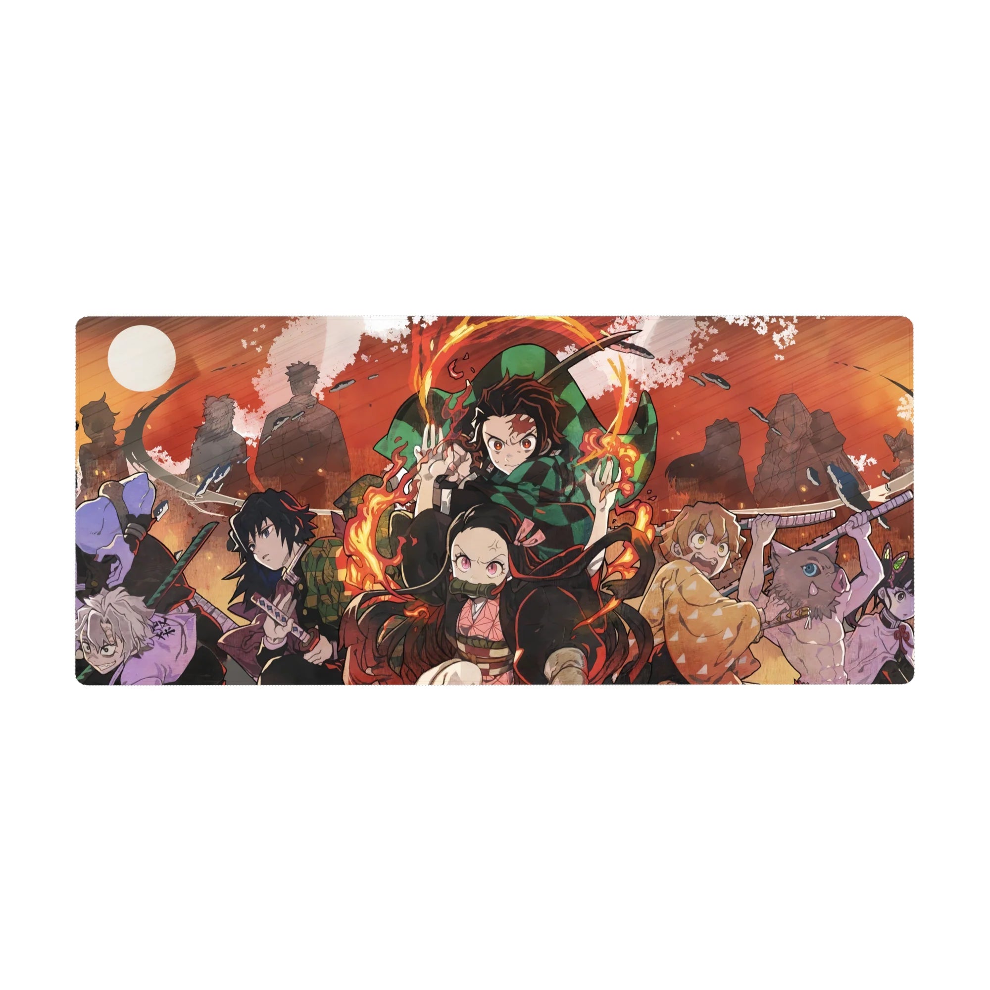 Demon Slayer Deskmat | Mousepad | Deskpad - Flames of the Demon Slayers - AniChan