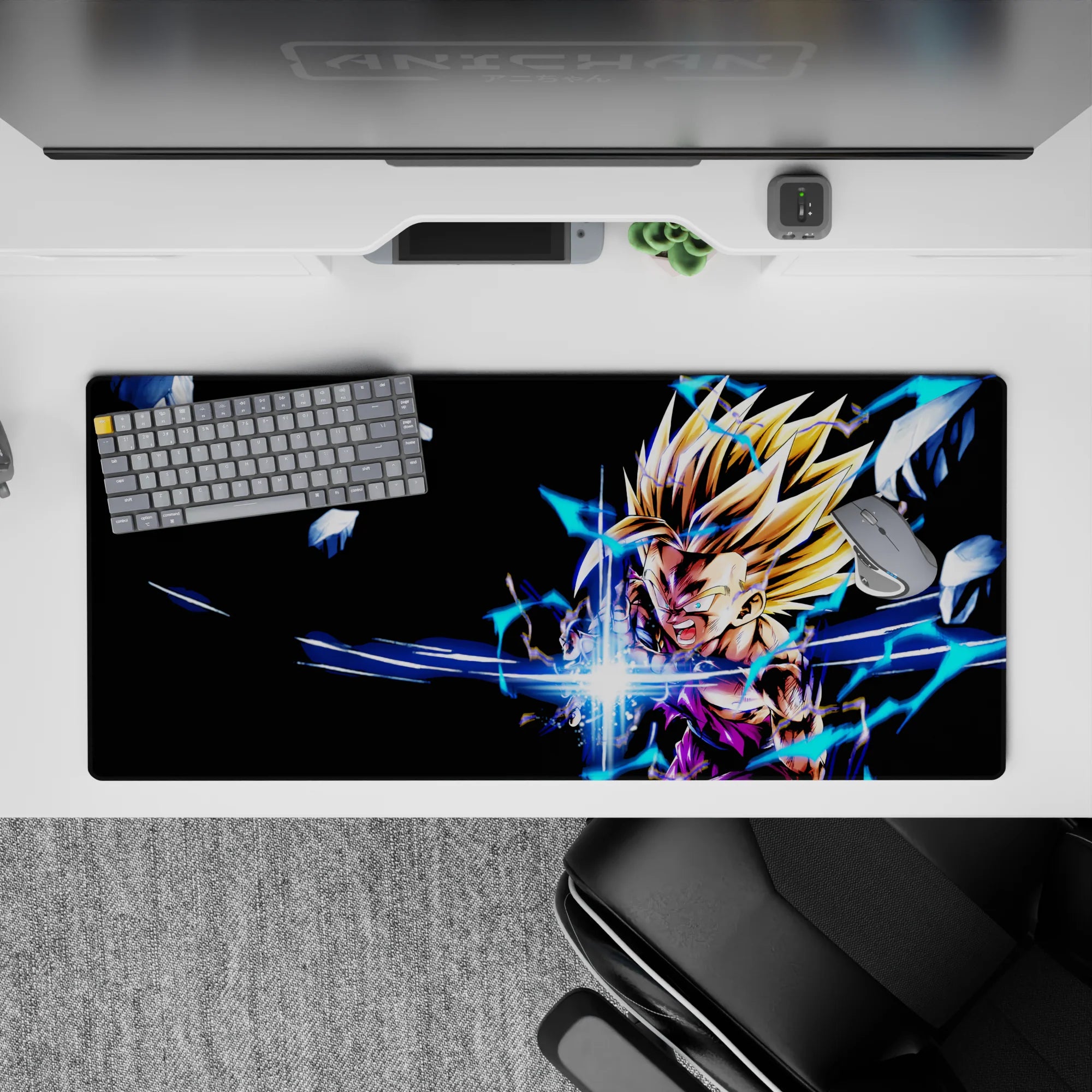 Dragon Ball Deskmat | Mousepad | Deskpad - Unleashed Fury Gohan - AniChan