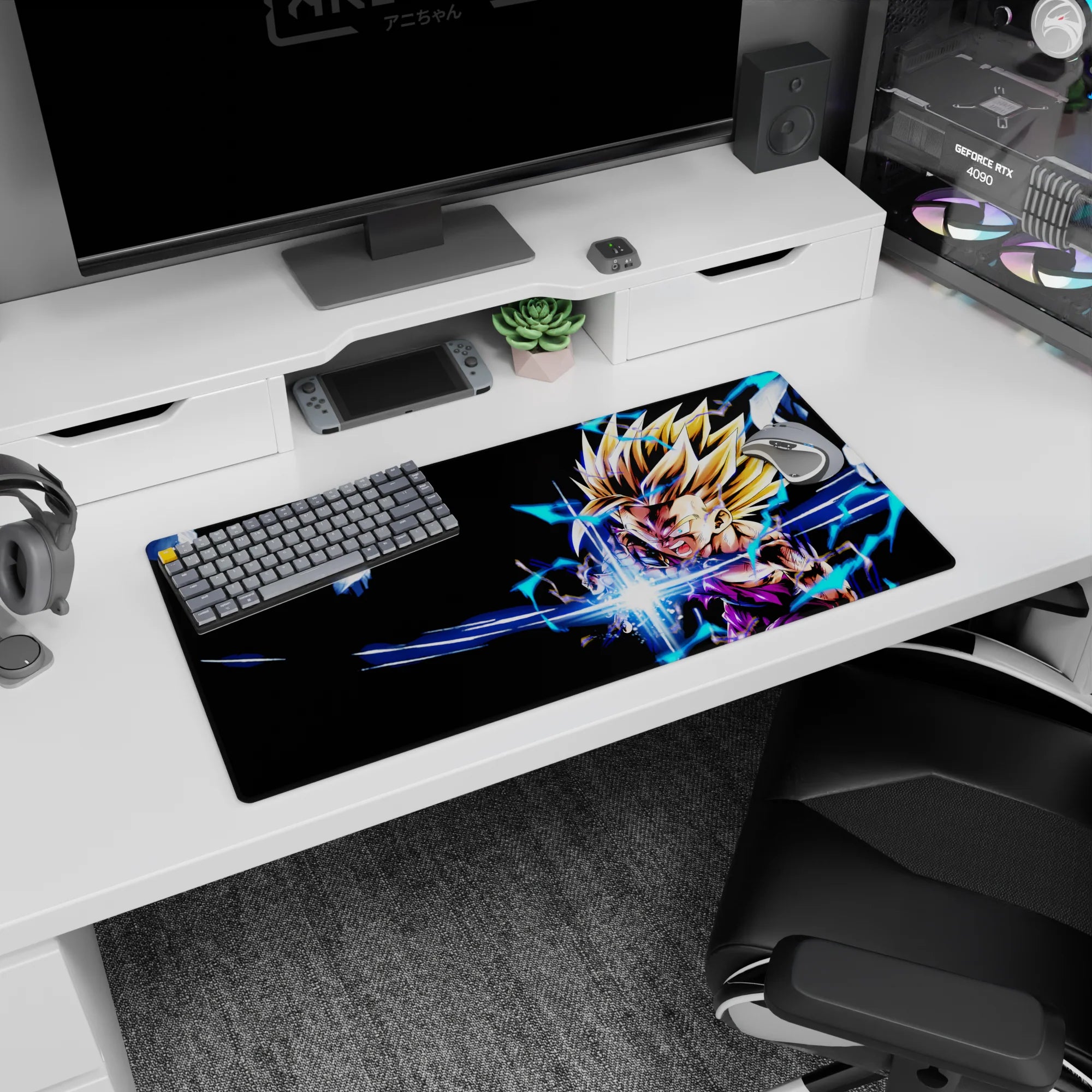 Dragon Ball Deskmat | Mousepad | Deskpad - Unleashed Fury Gohan - AniChan