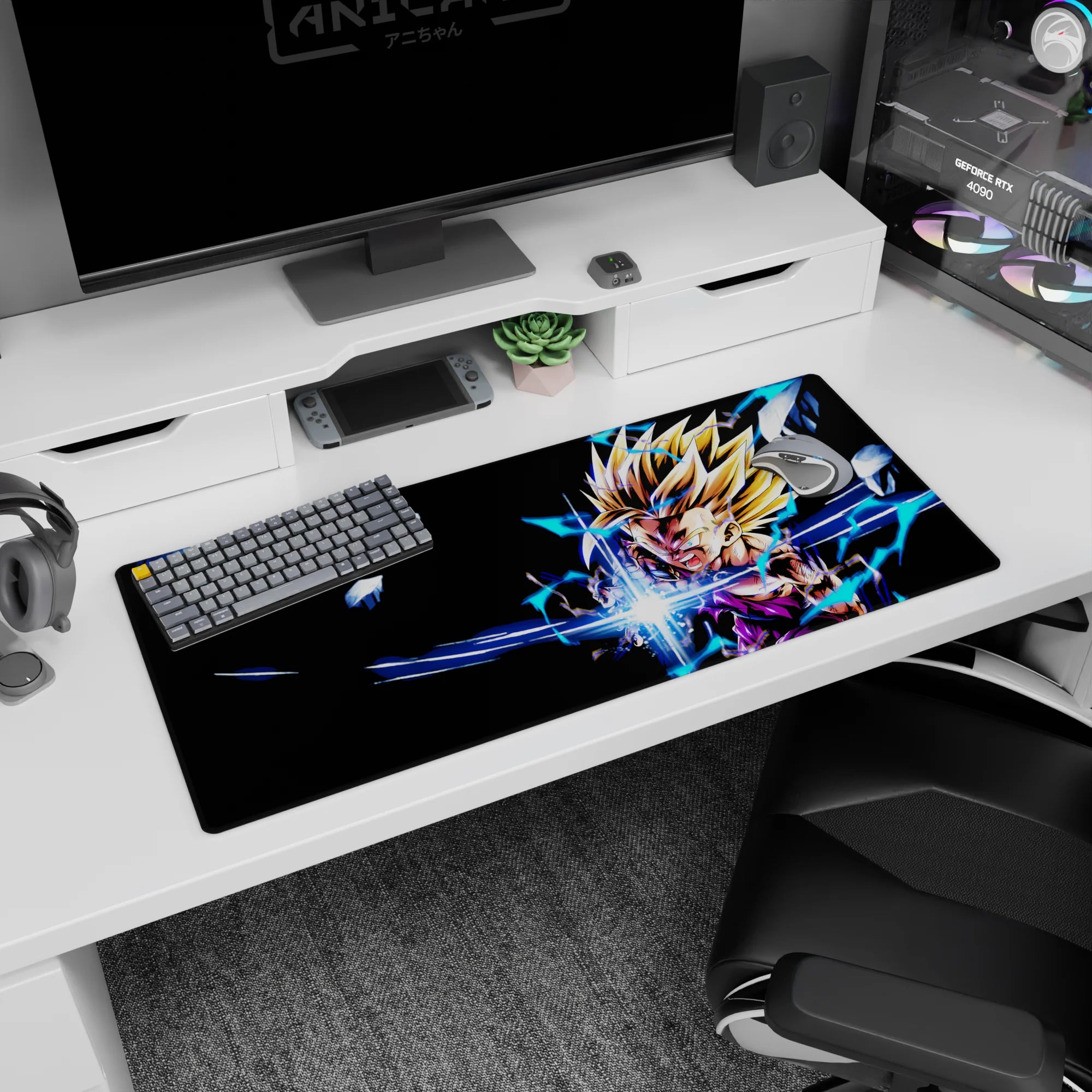 Dragon Ball Deskmat | Mousepad | Deskpad - Unleashed Fury Gohan - AniChan