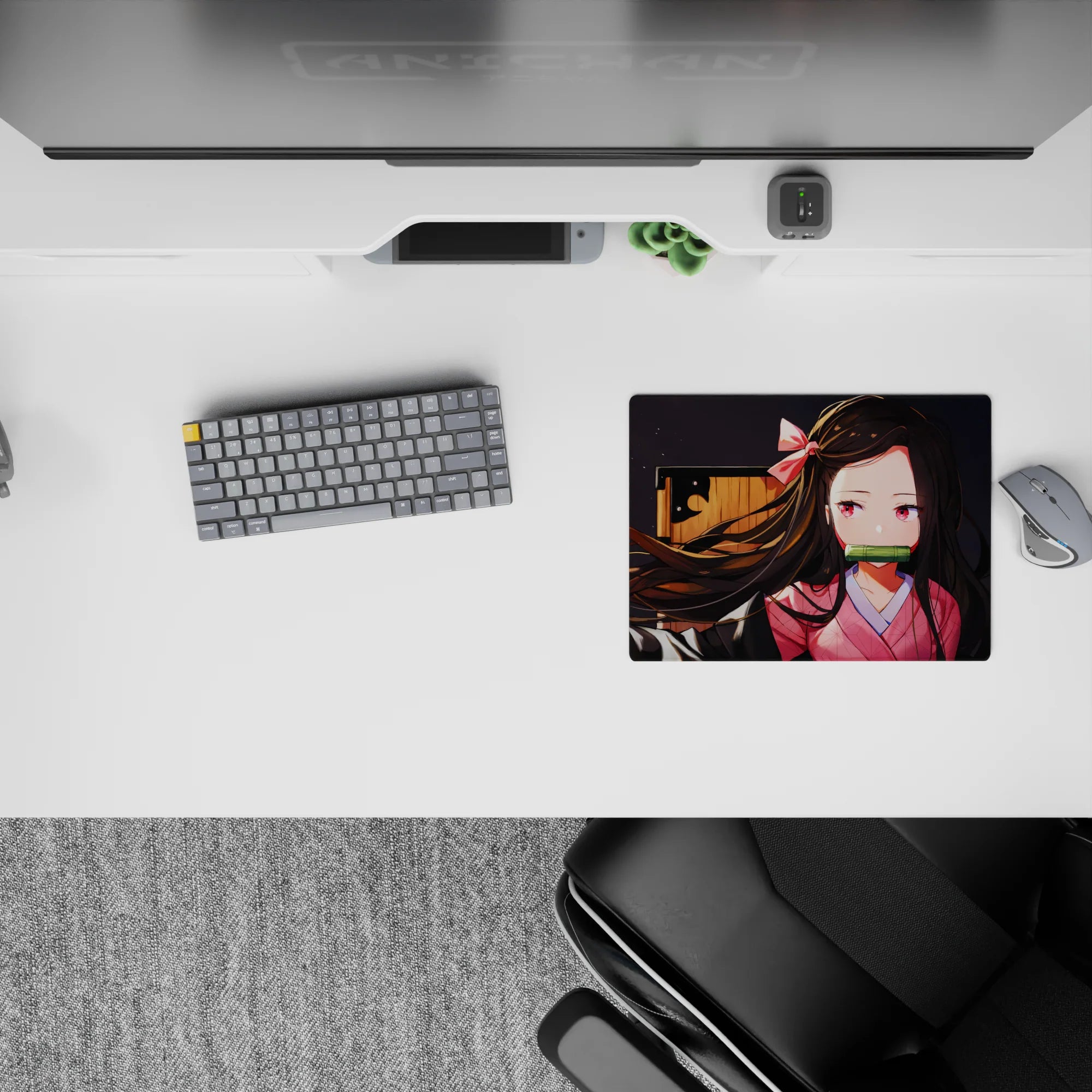 Demon Slayer Deskmat | Mousepad | Deskpad - Nezuko’s Butterfly Moment - AniChan