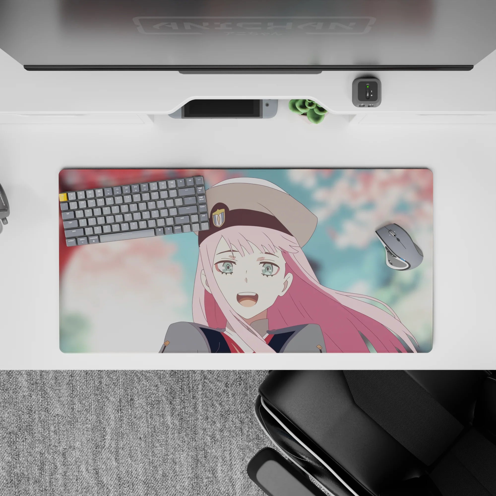 Darling In The Franxx - Anime Mouse Pad and Desk Pad - Zero Two Sakura Bliss - AniChan