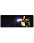 32x12 inches anime mouse pad featuring Yusuke Urameshi finger-gun pose with bright spirit blast action art.