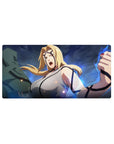 Naruto Shippuden Tsunade anime mouse pad 32x16 inches, premium desk mat with bold ink-style art.