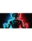 Dragon Ball Deskmat | Mousepad | Deskpad - Dual Flame Wrath - AniChan