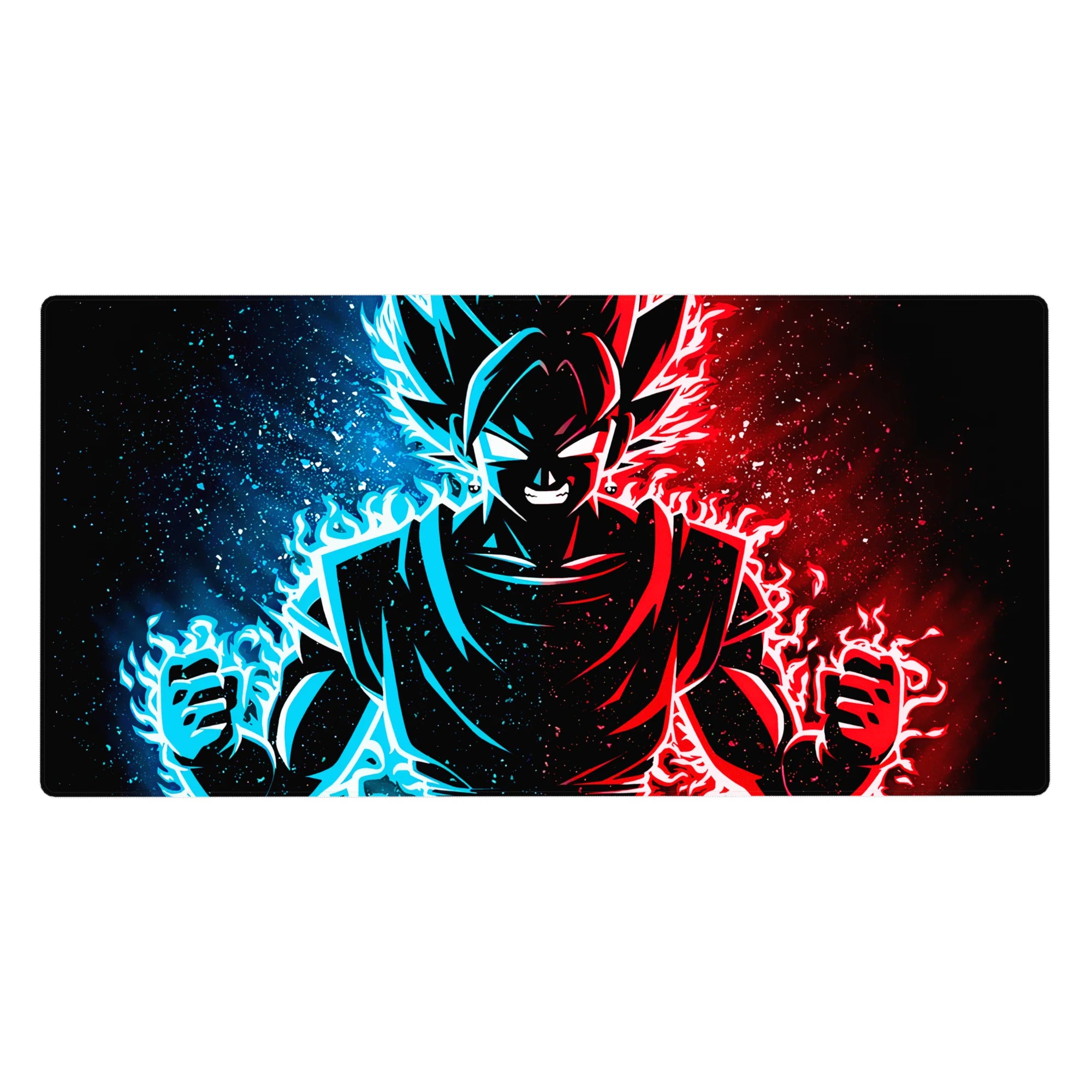 Dragon Ball Deskmat | Mousepad | Deskpad - Dual Flame Wrath - AniChan