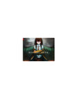 Kurisu Makise anime girl mouse pad, 14x10 inches, lab coat portrait with moody late-night lab style.