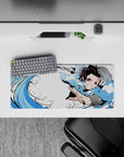 Demon Slayer Deskmat | Mousepad | Deskpad - Water Breathing Fury - AniChan