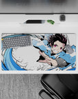 Demon Slayer Deskmat | Mousepad | Deskpad - Water Breathing Fury - AniChan