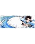 Demon Slayer Deskmat | Mousepad | Deskpad - Water Breathing Fury - AniChan